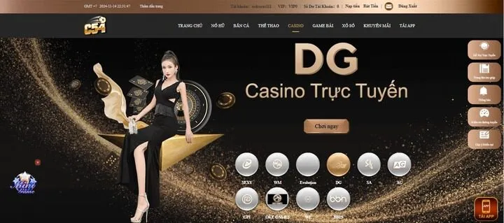 Lý do nên tham gia DG Casino C54 