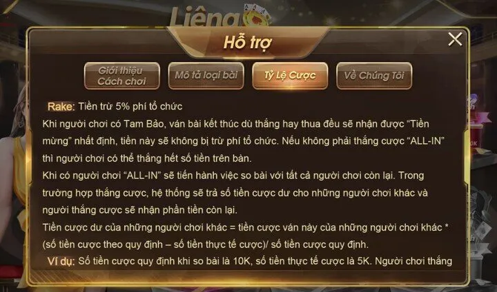 Hướng dẫn tìm hiểu luật chơi game Liêng C54