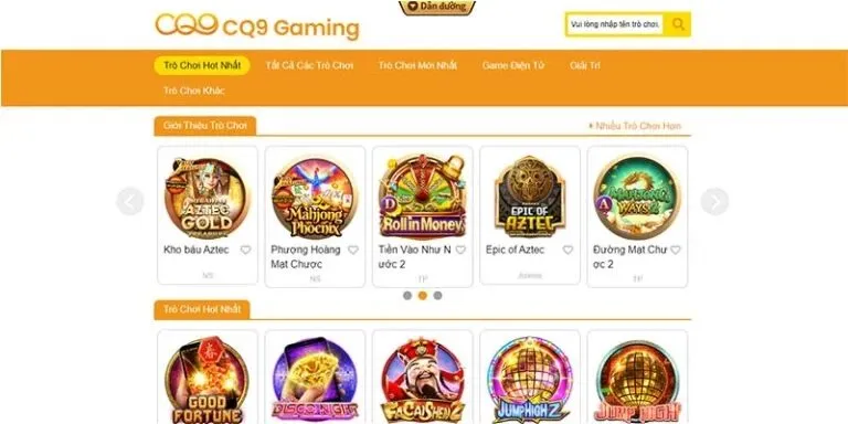 Top 3 tựa game nổ hũ CQ9 C54 được ưa chuộng nhất