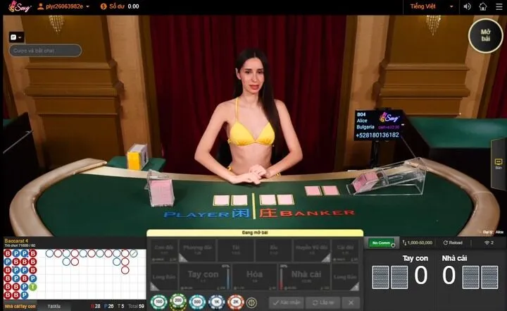 Hướng dẫn cách chơi game tại Sexy Casino C54